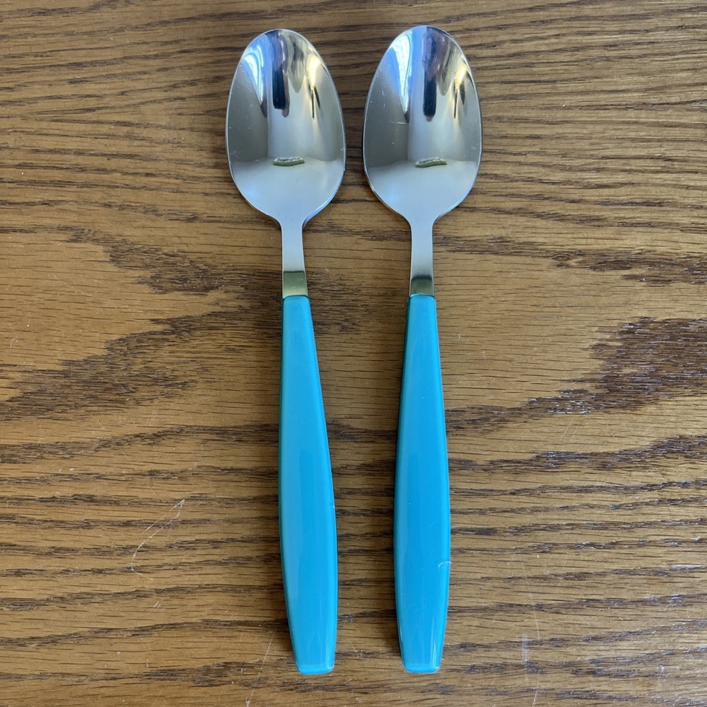 Fiesta Jamboree Tablespoon Soup Oval  8" Set Of 2 Meadow Green / Teal Fiestaware